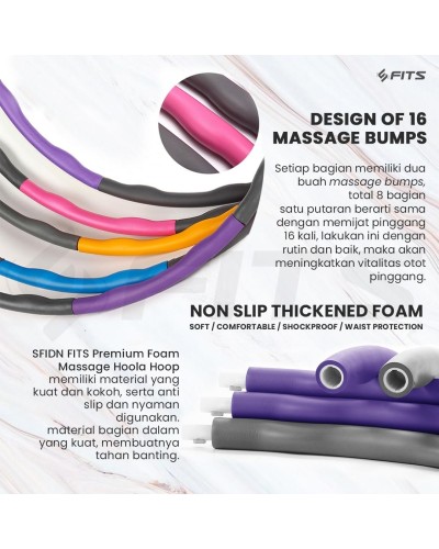 FITS Premium Foam Massage Hoola Hoop